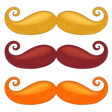 Bıyık farklı renk kümesi.