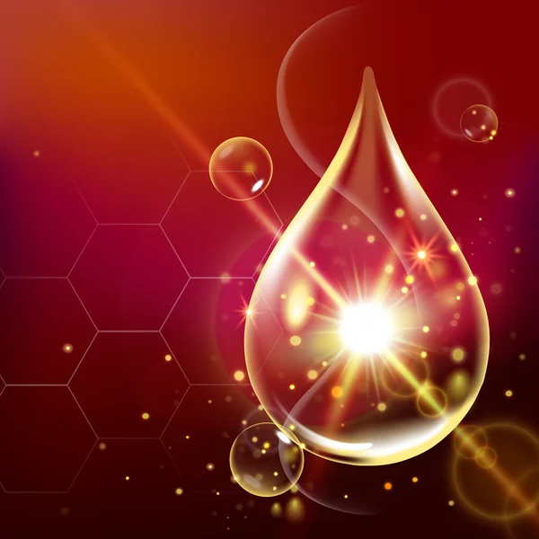 Kollajen Serum ve Vitamin arka plan kavramı cilt bakımı kozmetik.