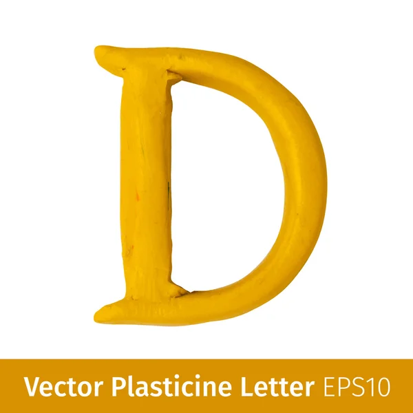 Vektorillustration av Plastilina bokstäver engelska alfabetet. — Stock vektor