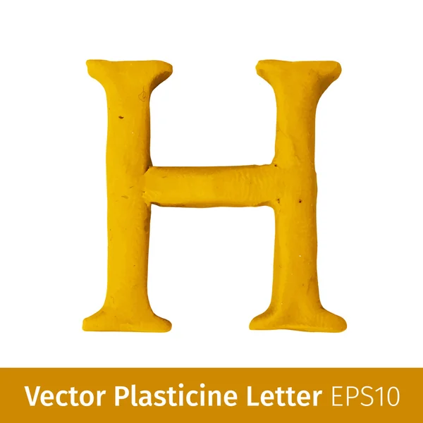 Vektorillustration av Plastilina bokstäver engelska alfabetet. — Stock vektor