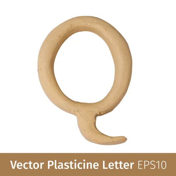 Ilustración vectorial de letras plasticinas alfabeto inglés . — Vector de stock