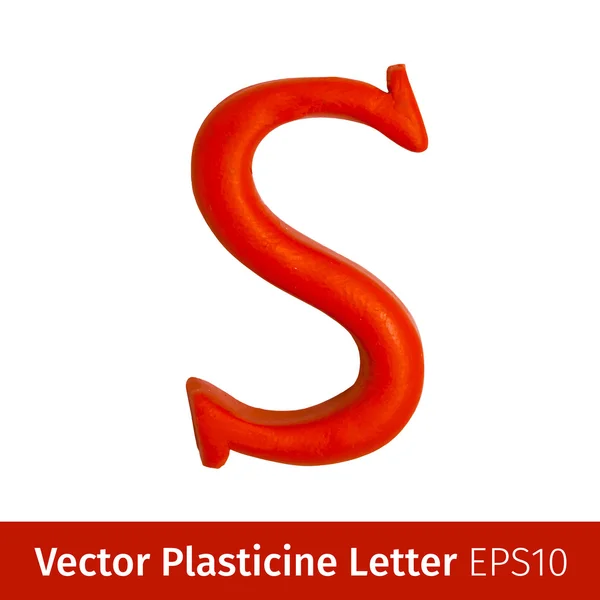 Ilustração vetorial de letras de plasticina alfabeto inglês . — Vetor de Stock