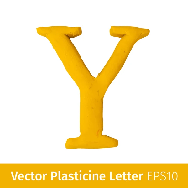 Ilustração vetorial de letras de plasticina alfabeto inglês . — Vetor de Stock