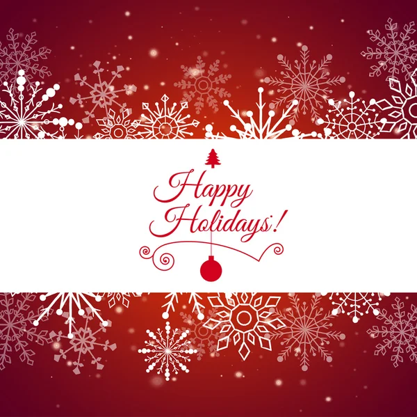 Kar taneleri ile Web banner. Vektör çizim