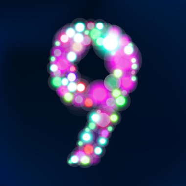 Bokeh ışıklar numarasından.