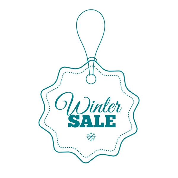 Winter sale label. Badge. Logotype of winter sale.