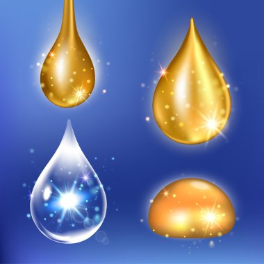 Kollajen Serum ve Vitamin damla kümesi.