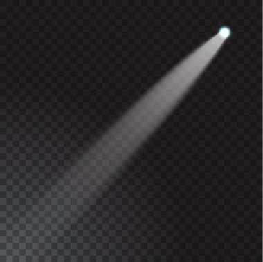 Saydam arka plan gerçekçi ışın ışıkları.