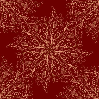 Hat hattatlık dekoratif sorunsuz arka plan. Vektör çizim