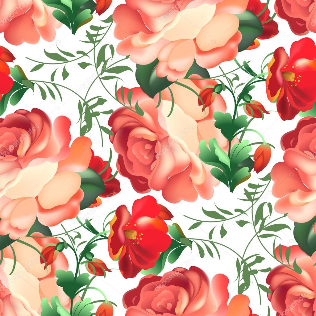 Seamless pattern in russian traditional style.