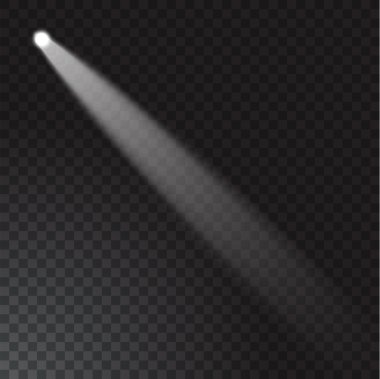 Saydam arka plan gerçekçi ışın ışıkları.