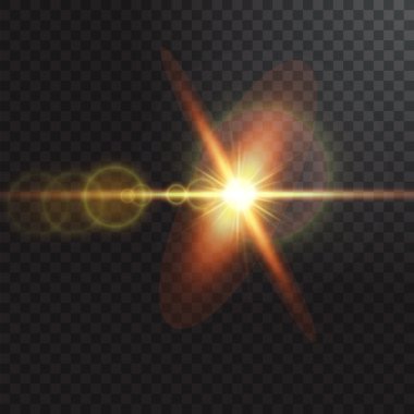 Saydam arka plan gerçekçi ışın ışıkları.