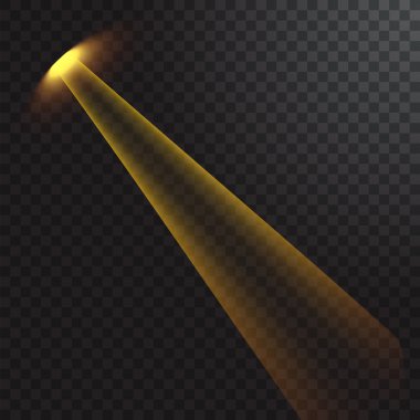 Saydam arka plan gerçekçi ışın ışıkları.