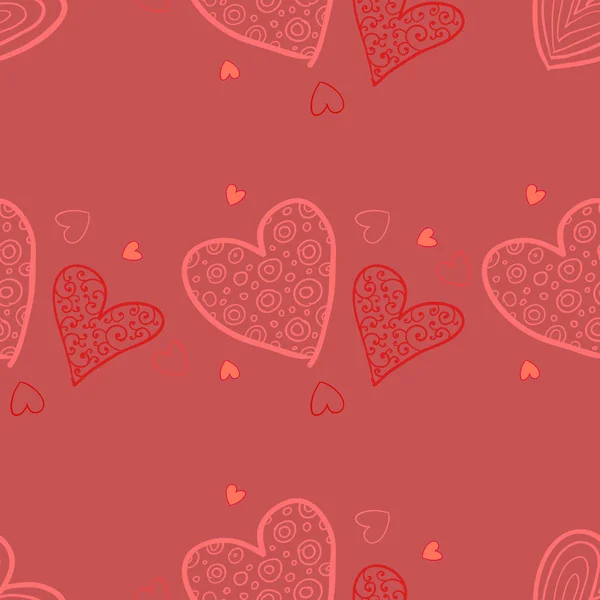 Seamless valentine pattern. Vector illustration — Stock Vector