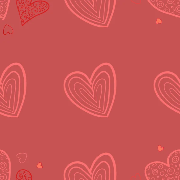 Seamless valentine pattern. Vector illustration — Stock Vector