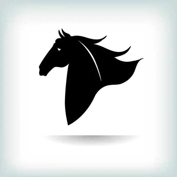 Шаблон Логотип лошади. Векторная иллюстрация — стоковый вектор