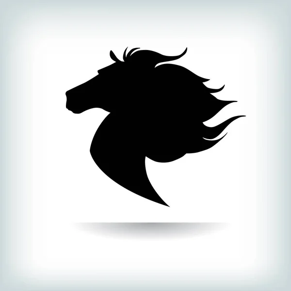 Modelo do logotipo do cavalo. Ilustração vetorial — Vetor de Stock