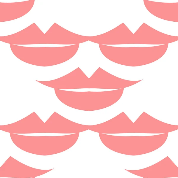 Lippen nahtlose Muster. Vektorillustration — Stockvektor