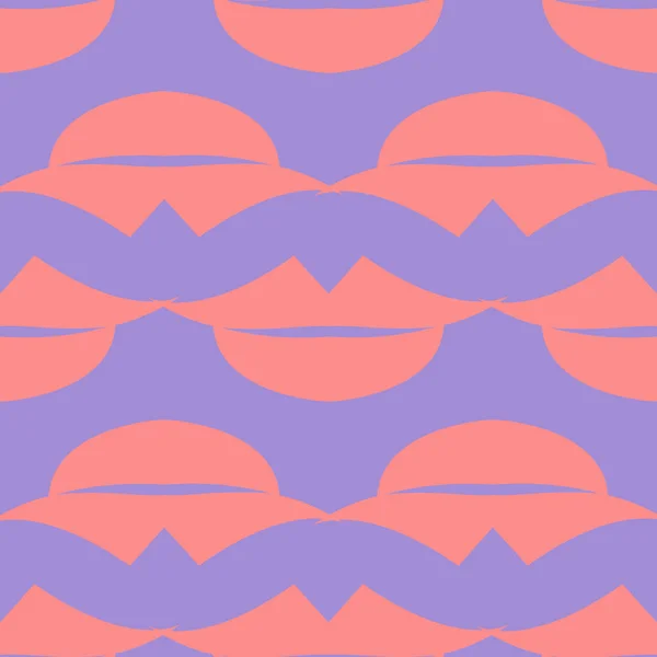 Lippen naadloze patroon. Vectorillustratie — Stockvector