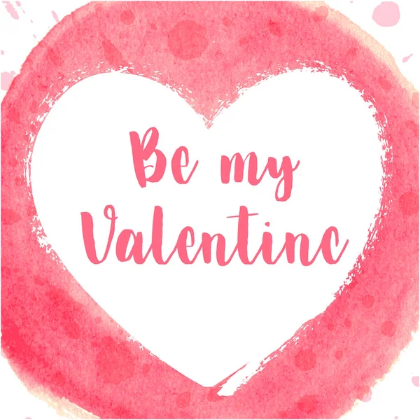 Sevgililer günü vektör çizim için suluboya kalp topu