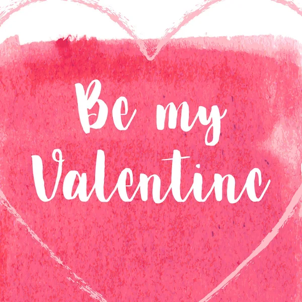 Sevgililer günü vektör çizim için suluboya kalp