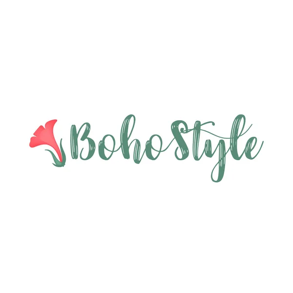 Ilustración vectorial del logotipo boho . — Vector de stock