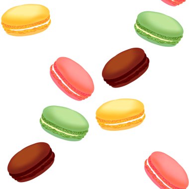 Renkli macaroons ile Seamless Modeli