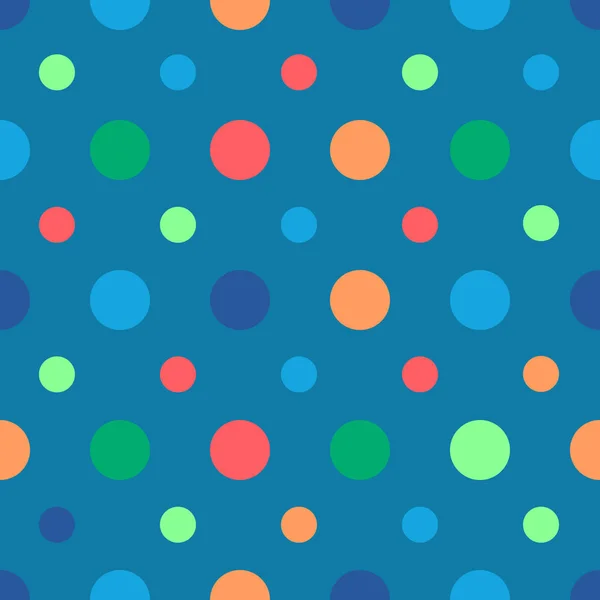 Polka dots naadloze patroon. Vectorillustratie — Stockvector