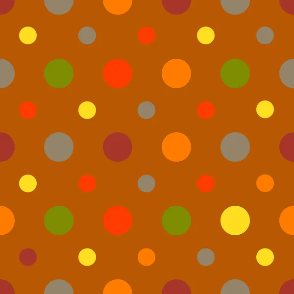 Polka dots sömlösa mönster. Vektorillustration — Stock vektor