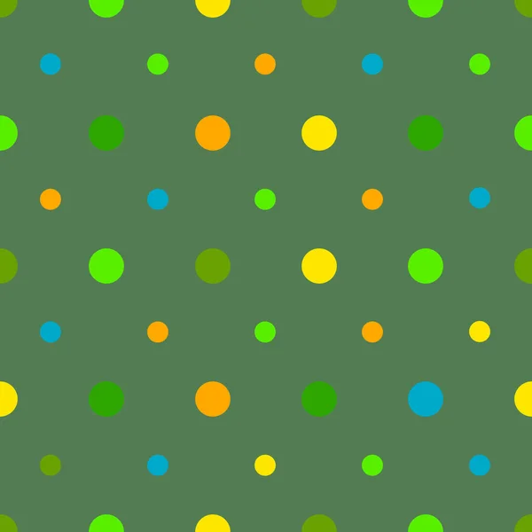 Polka dots seamless pattern. Vector illustration — Stock Vector