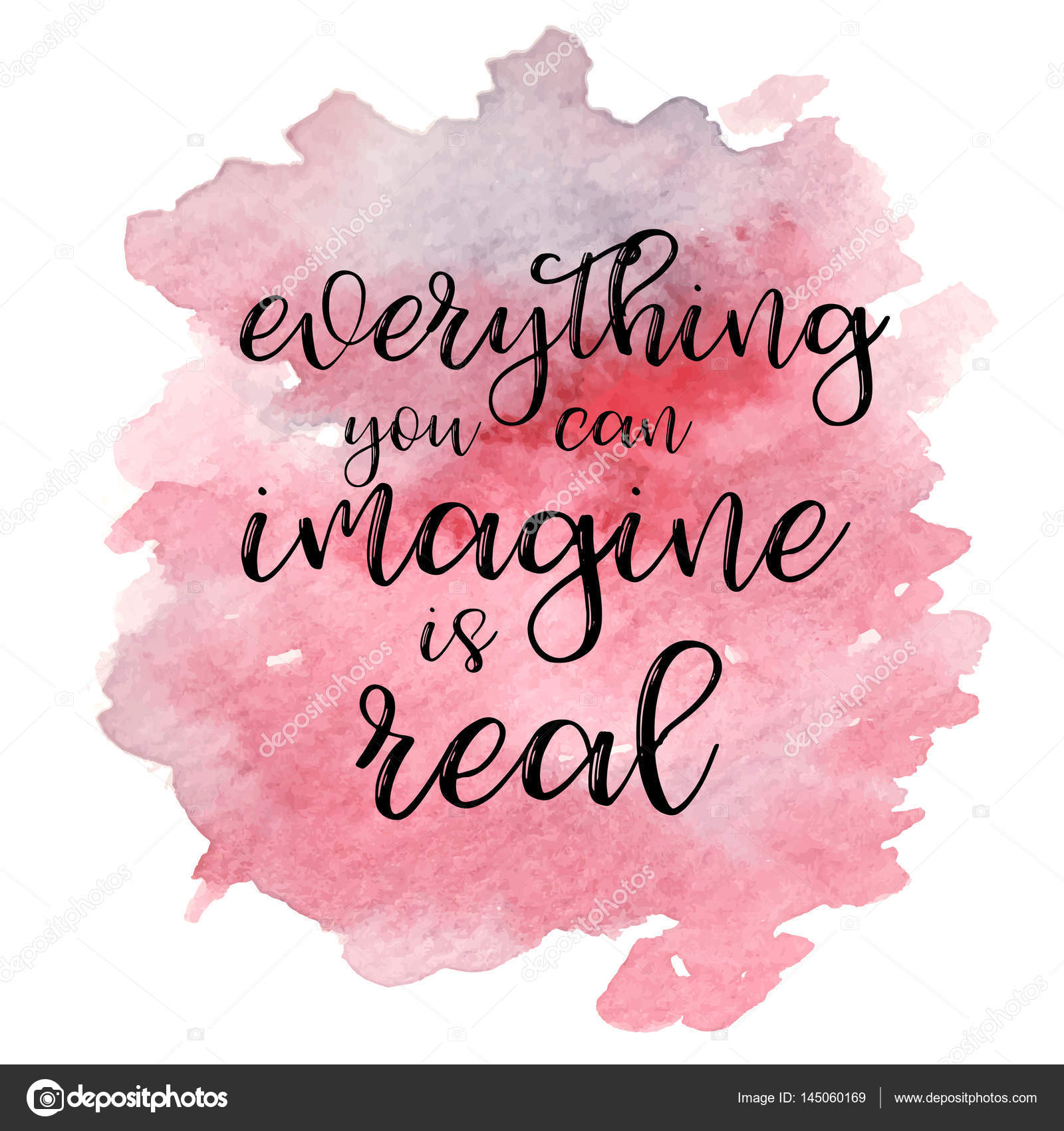 Quote Everything You Can Imagine Is Real. Vector Illustration Stock Vector Image By ©Mariaaverburg #145060169