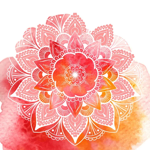 Mandala floral décoratif. Illustration vectorielle — Image vectorielle