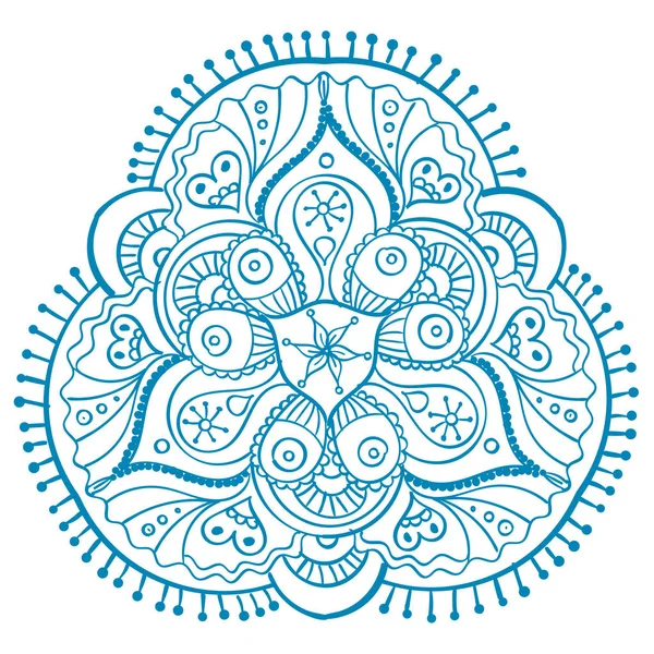 Decoratieve bloemen ronde mandala. Vectorillustratie — Stockvector