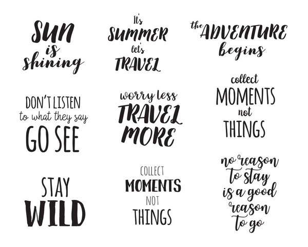 Стиль жизни путешественника цитирует буквы. Мотивационная типография. Элемент графического дизайна каллиграфии
.