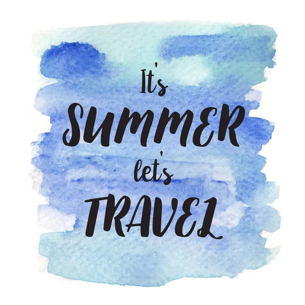 Hayat, olumlu ifade ilham alıntı olduğunu. Wateercolor arka plan üzerinde modern hat metin.