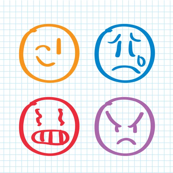 Koleksi ikon emoji gaya modern. Simbol kualitas premium dan koleksi logo web tanda tangan. Kemasi logo infografis dan piktogram modern. Piktogram emoticon sederhana . - Stok Vektor