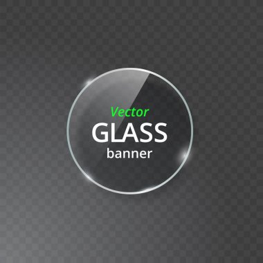Şeffaf cam plaka sahte. Banner üzerinden bakın. Yansıma ve gölge ile plastik banner.
