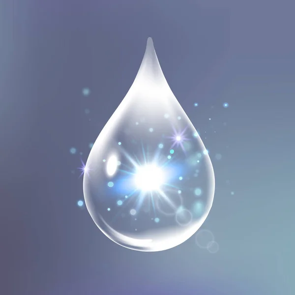 Yüce kollajen yağ damla özü. Sigorta primi altın parlayan serum damlacık.