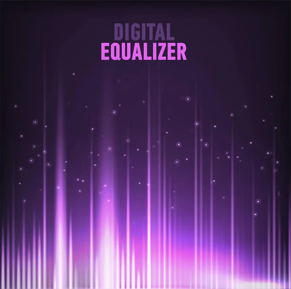 Multi color Audio Waveform tecnología fondo Digital ecualizador tecnología abstracta Vector imagen Vectores de stock libres de derechos