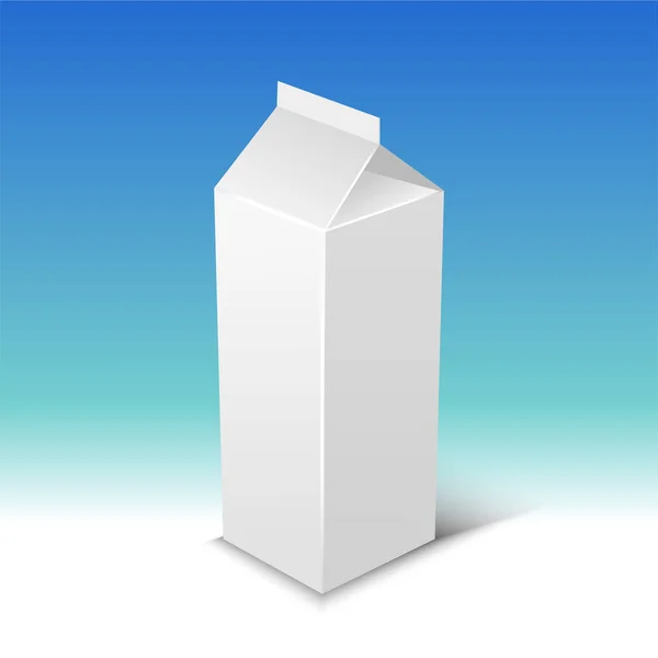Illustration vectorielle réaliste du lait ou du jus . — Image vectorielle