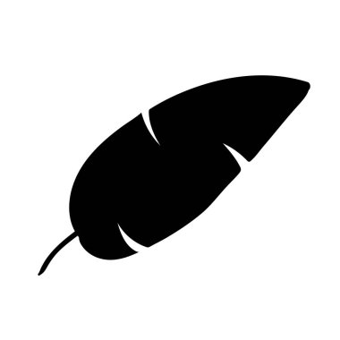 Tropikal terk edilmiş siyah siluet palmiye, ağaç. Vektör illüstrasyonu