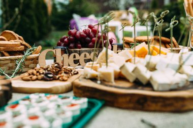 Açık Hava 'da Çeşitli Peynir Düzeni