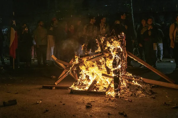 Válság Chilében 2019 Chile Tavasza — Stock Fotó