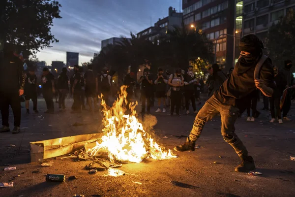 Crise Chile 2019 Primavera Chile — Fotografia de Stock