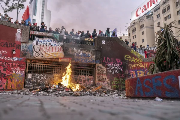 Crisis Chile 2019 Spring Chile — Stock Photo, Image