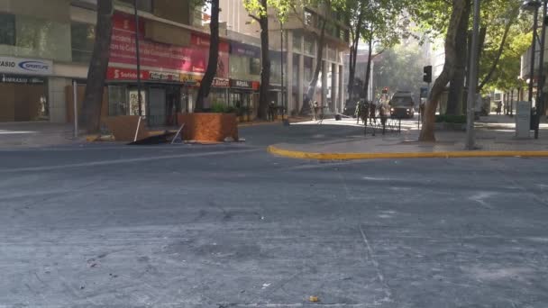 Place Santiago Chile Country Chile Date November 2019 Clashes Police — Stock Video