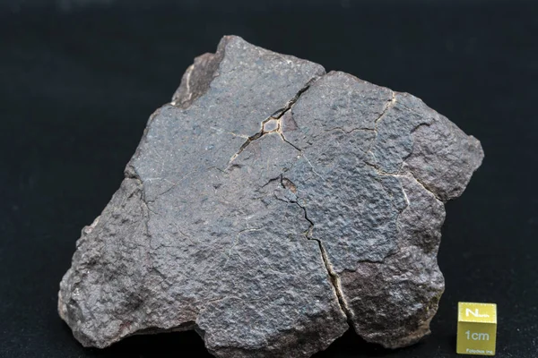 Pezzo Meteorite Sullo Sfondo — Foto Stock