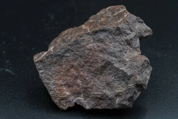 Pieza Meteorito Sobre Fondo —  Fotos de Stock
