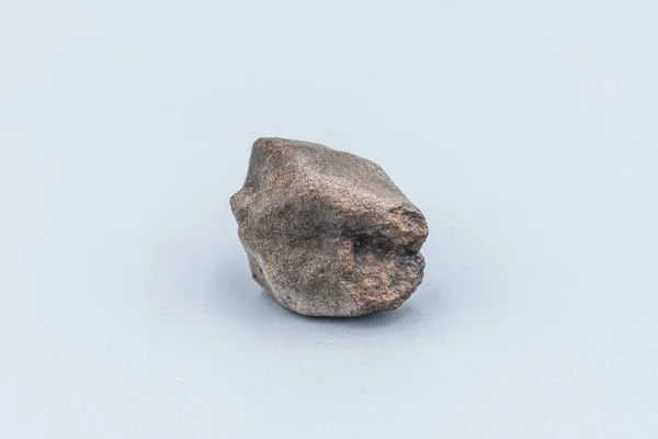 Closeup View Piece Meteorite Isolated White Background — Stock Photo, Image