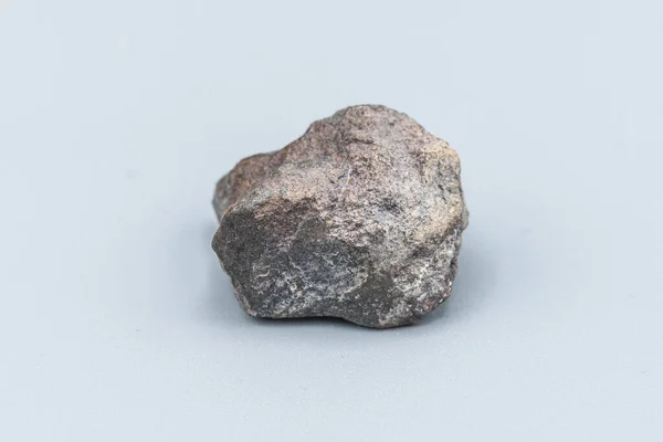 Closeup View Piece Meteorite Isolated White Background — Stock Photo, Image